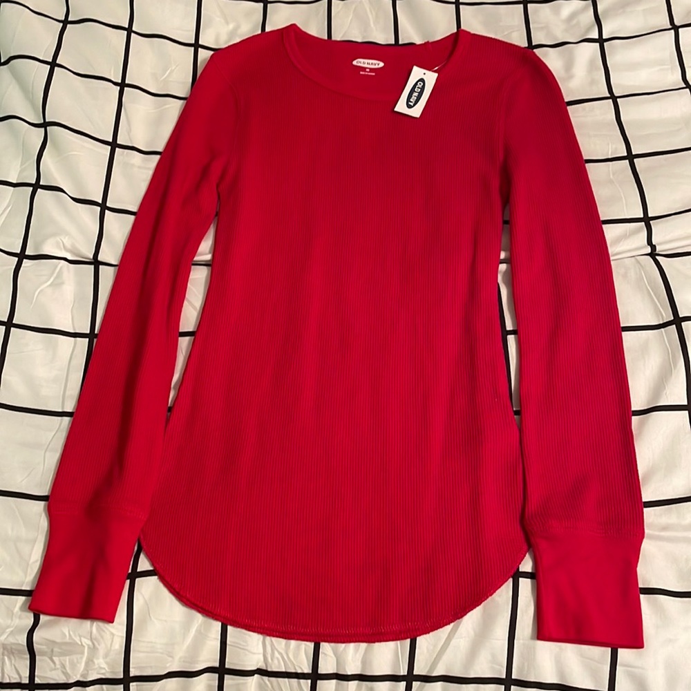 Old Navy women’s long sleeve waffle knit top size XS NWT